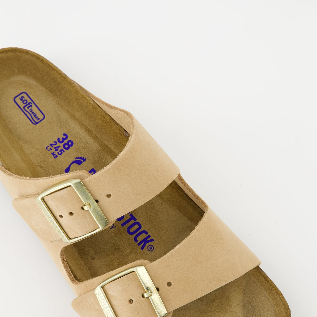 Arizona sandals, beige sandals, adjustable sandals, oiled leather footwear, comfortable summer shoes