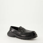 combat moccasins, glossy leather shoes, men's footwear, autumn-winter shoes, almond toe moccasins