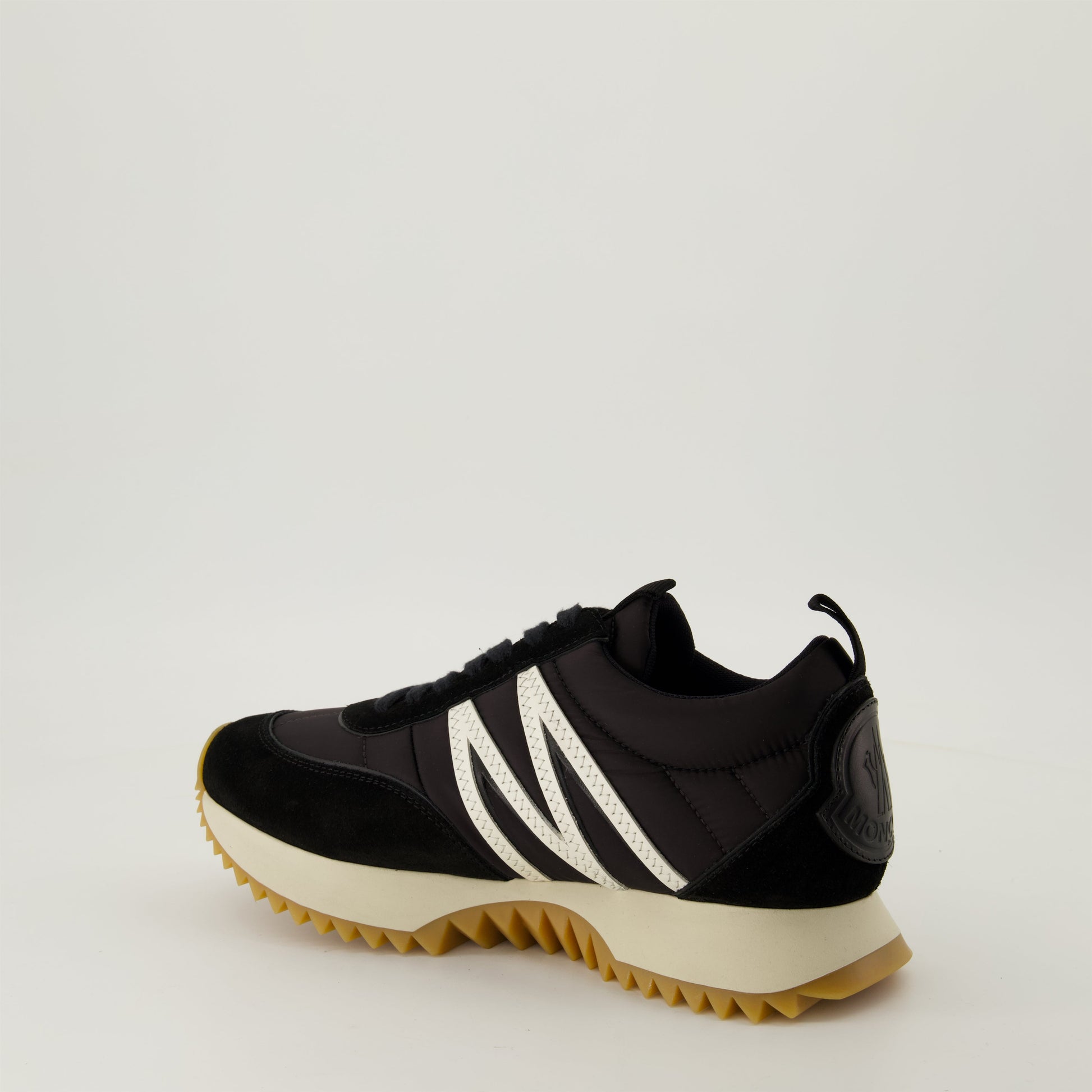 Moncler Pacey Sneakers, Bicolor Sneakers, Nylon and Suede Shoes, Lightweight TPU Midsole, Gum-Tread Soles