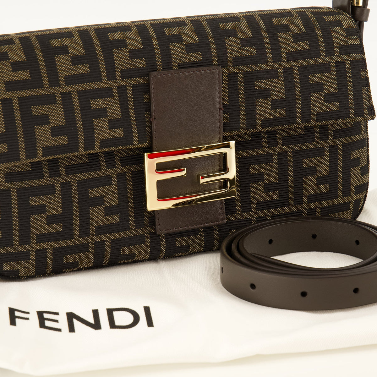Bolso Baguette de jacquard FF