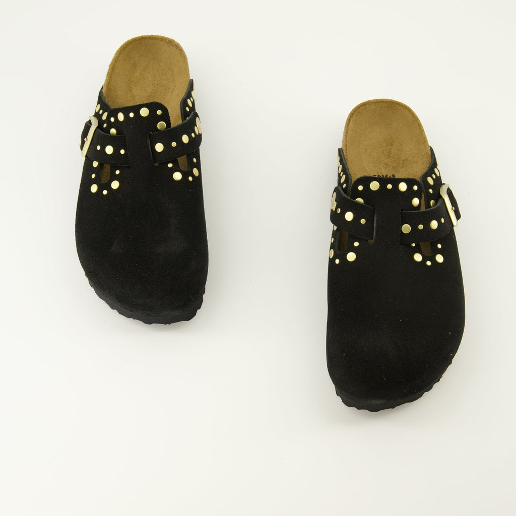 Immagine dei sandali Boston Rivet di Birkenstock per donne - Stagione Autunno-Inverno 2025 - Vista dall'alto della coppia