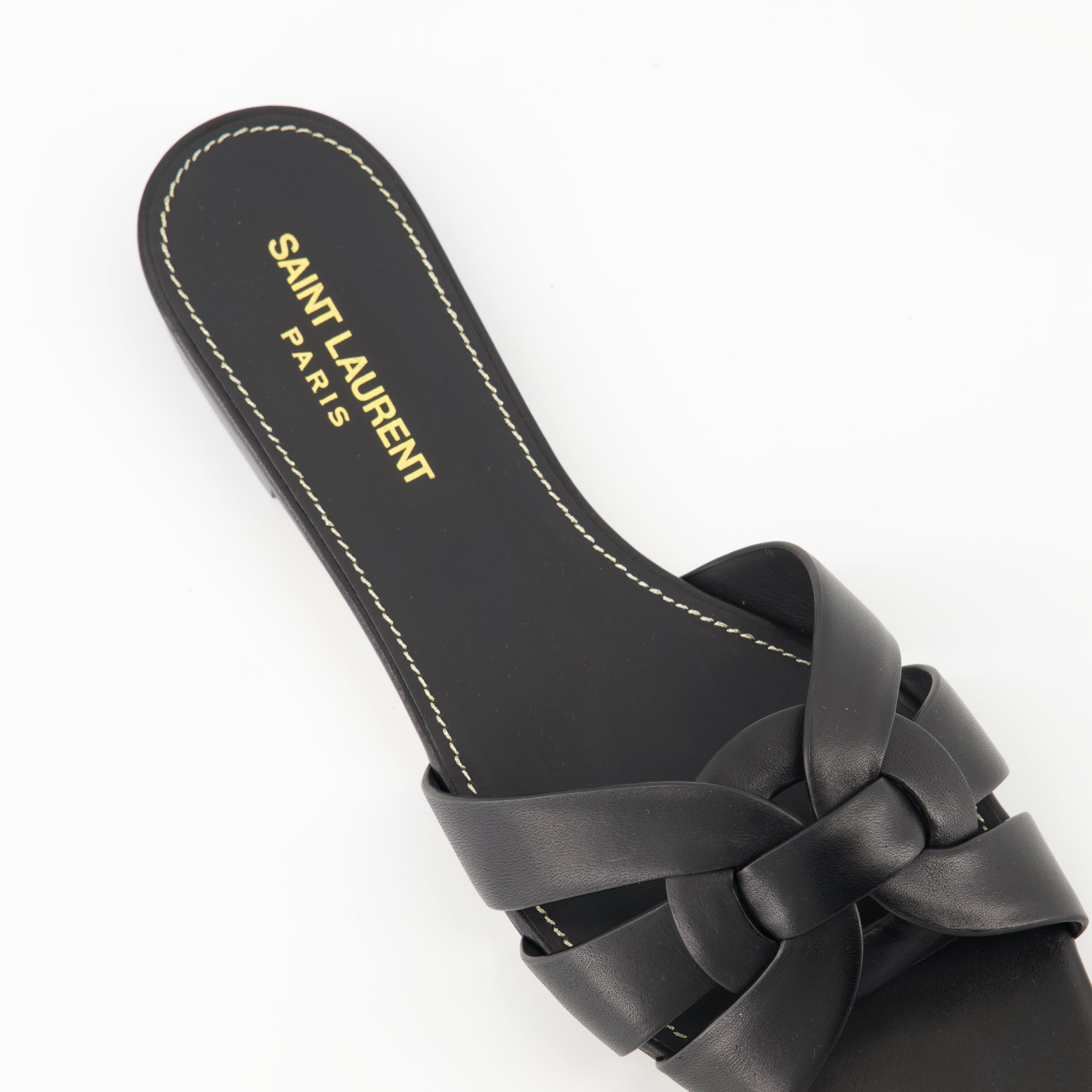 Image of Mules Tribute by Saint Laurent for Women - Season Spring-Summer 2025 - Top View Pair