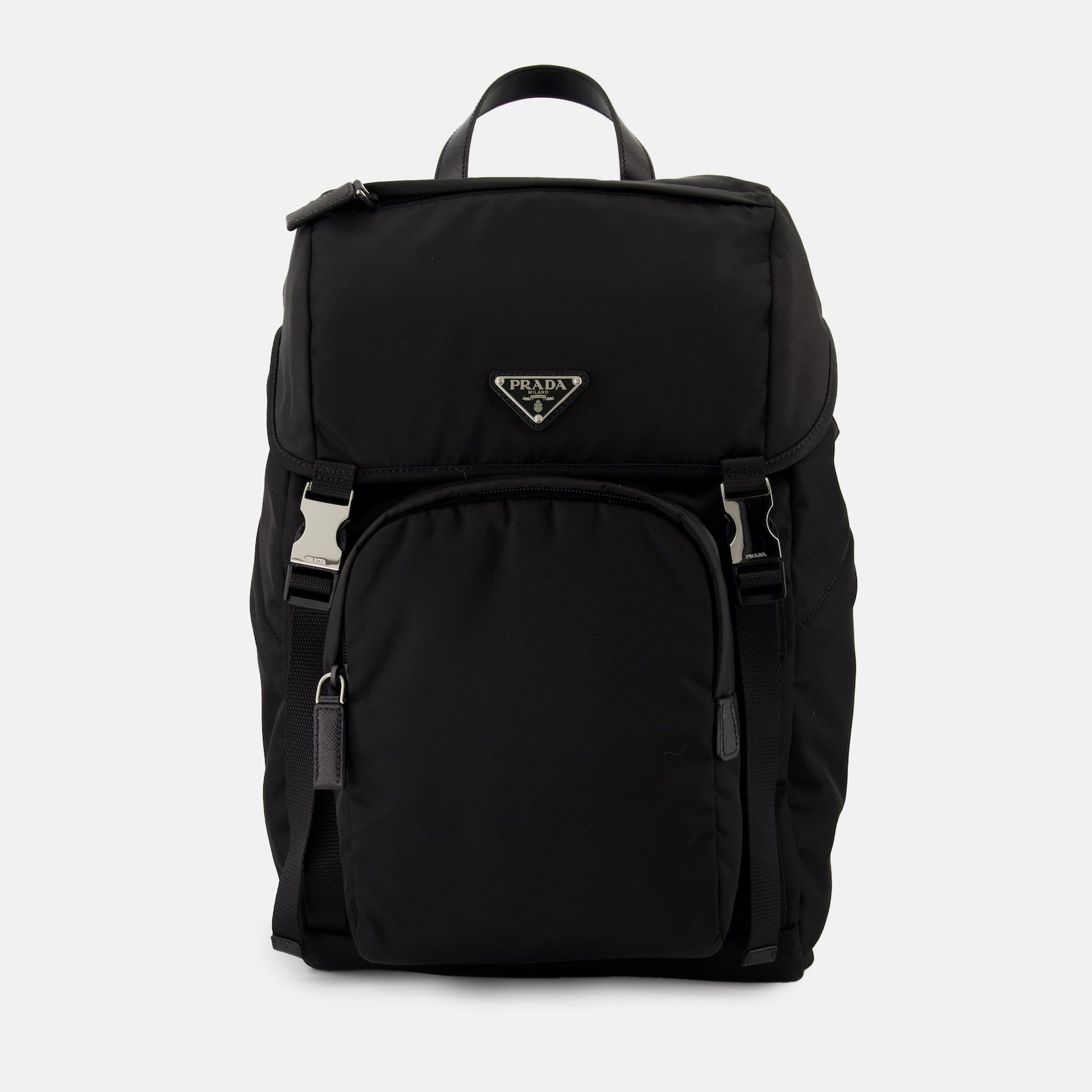 Saffiano Leather Backpack, Re-Nylon Backpack, Prada Backpack 2024, Luxury Men's Accessories, High-End Black Backpack