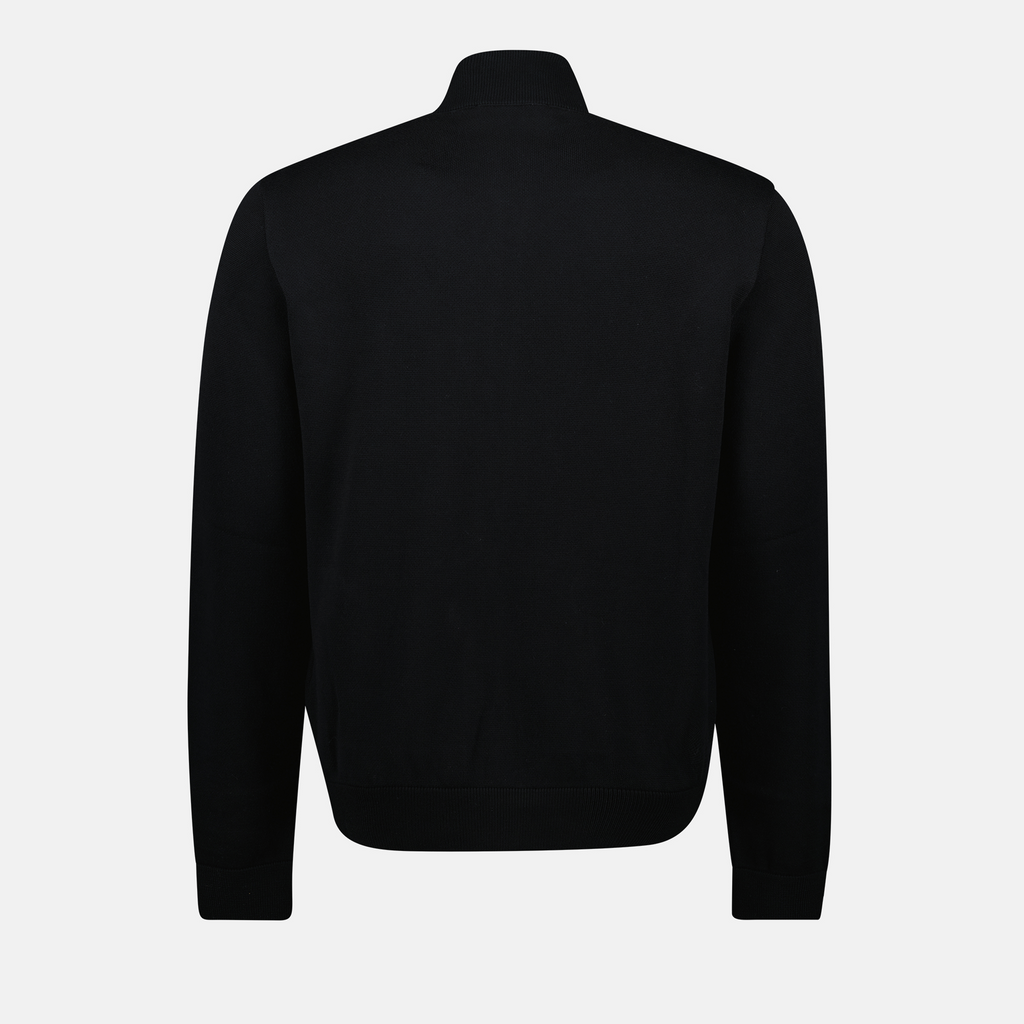 Cashmere jacket, Versace jacket, black zip jacket, luxury outerwear, men's cashmere clothing