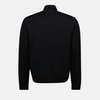 Cashmere jacket, Versace jacket, black zip jacket, luxury outerwear, men's cashmere clothing