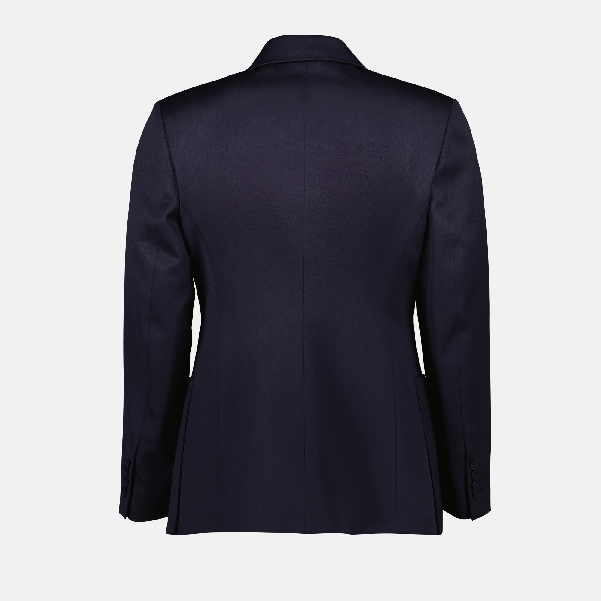 Image of Navy Wool Blazer Jacket by Dior for Men - Season Autumn-Winter 2024 - Back View