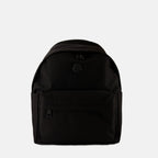 Image of New Pierrick Black Backpack by Moncler for Men - Season Autumn-Winter 2025 - Front View