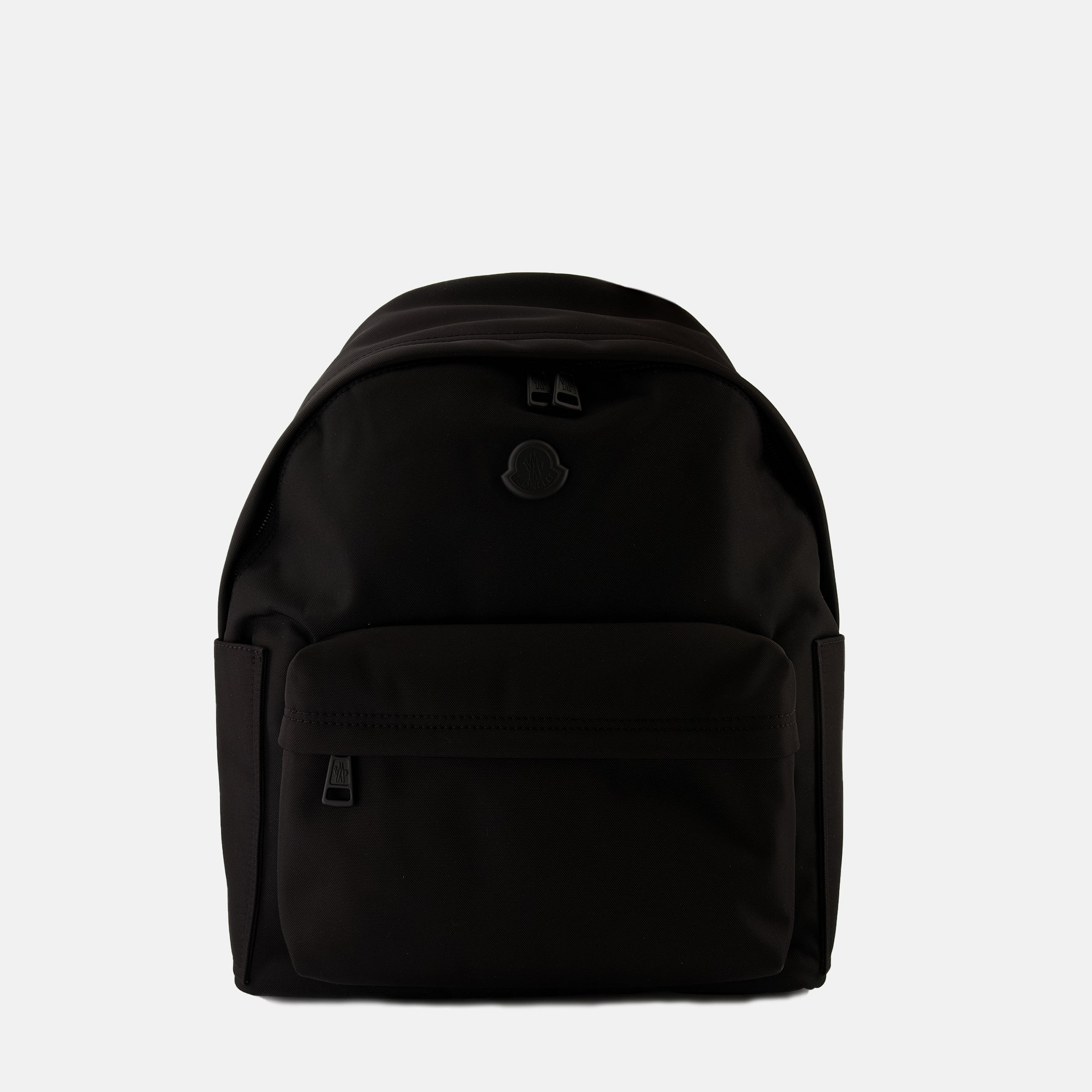Image of Pierrick Black Backpack by Moncler for Men - Season Spring-Summer 2026 - Front View