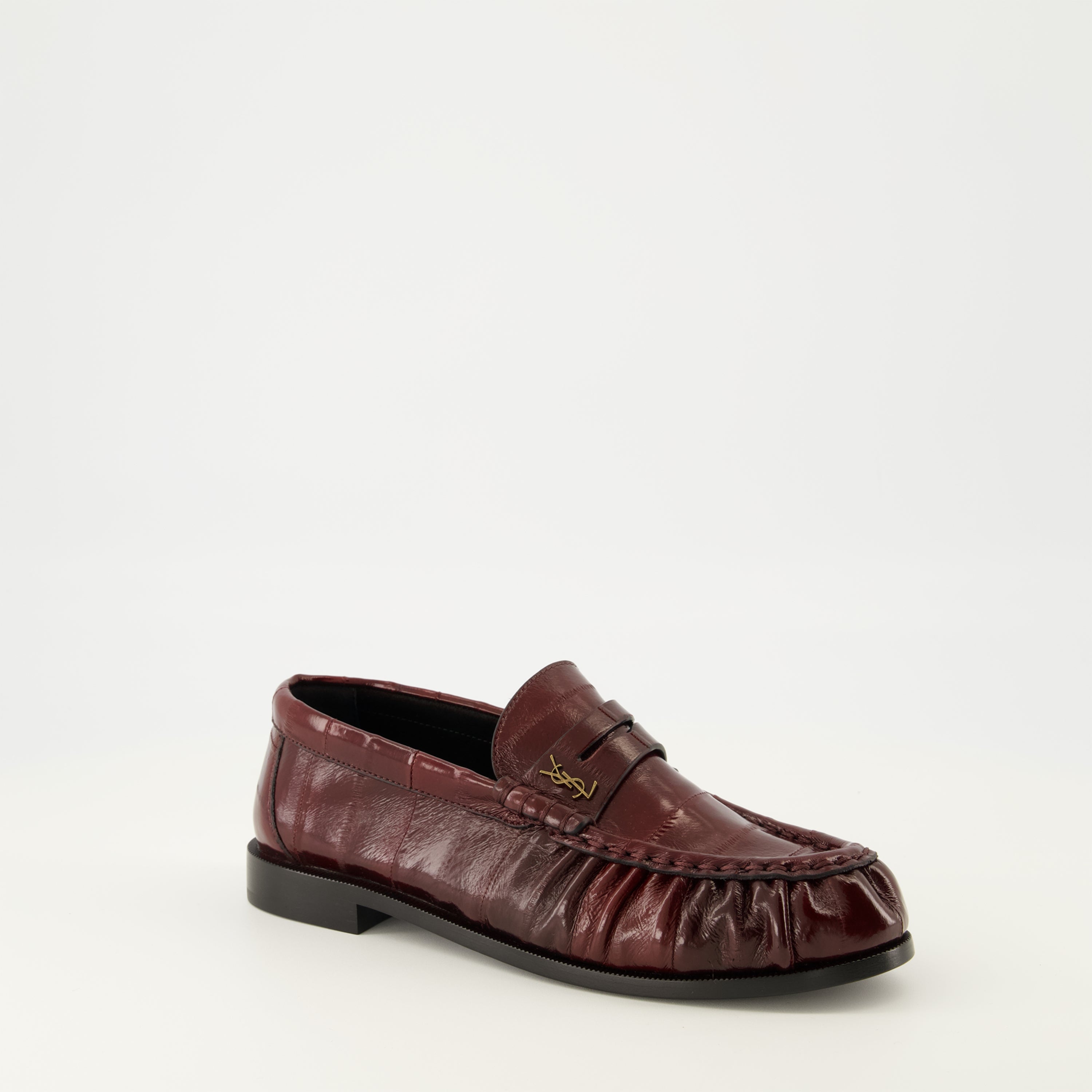 bordeaux moccasin loafers saint laurent women 15618306146684