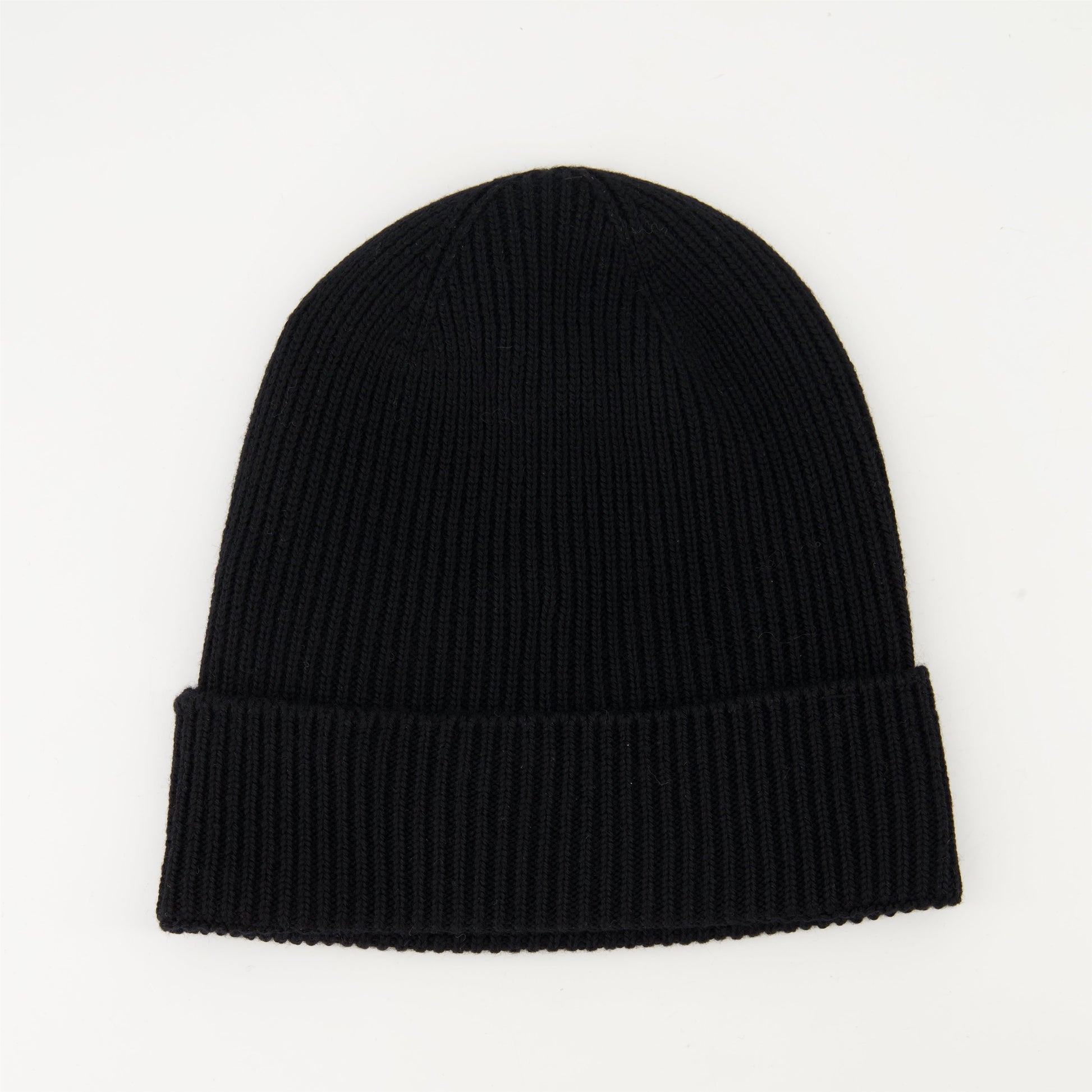   
Black wool beanie, Moncler beanie, luxury winter accessory, ribbed wool beanie, stylish logo hat  
