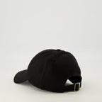 Image of Logo Denim Cap by Saint Laurent for Men - Season Spring-Summer 2026 - Detail View 1