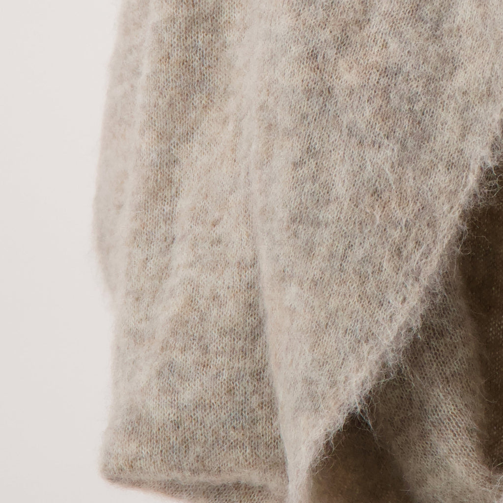 Moschino, beige gaiter scarf, integrated gloves, women's accessories, Autumn-Winter 2025