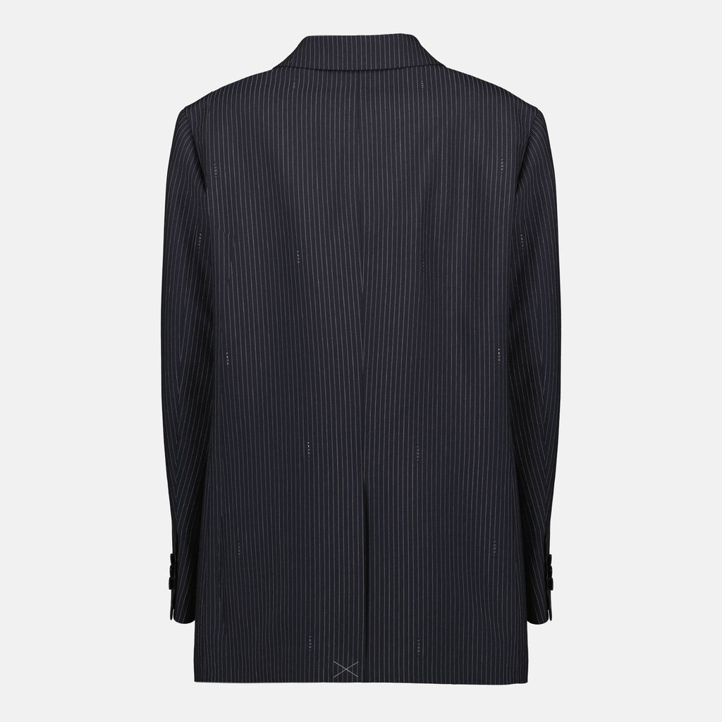 Image d'un blazer rayé par Fendi pour femmes - Saison Printemps-Été 2026 - Vue arrière