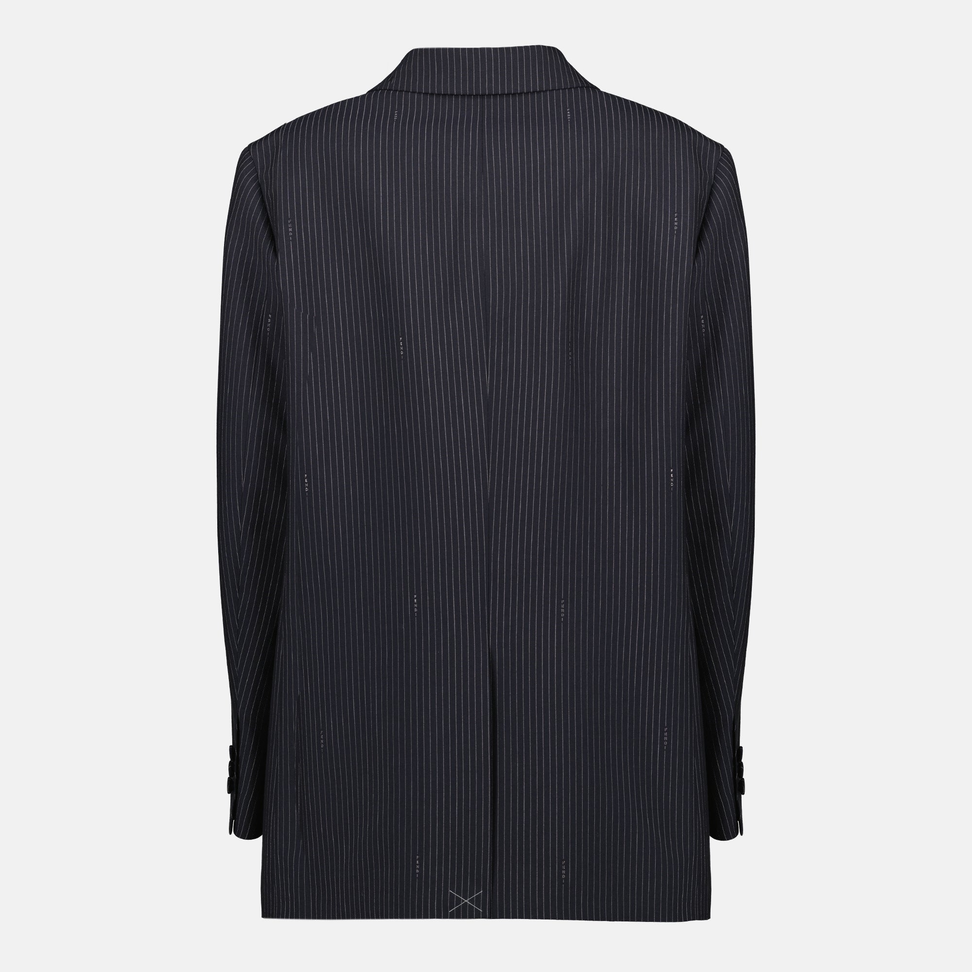 Image of Striped Blazer by Fendi for Women - Season Spring-Summer 2026 - Back View