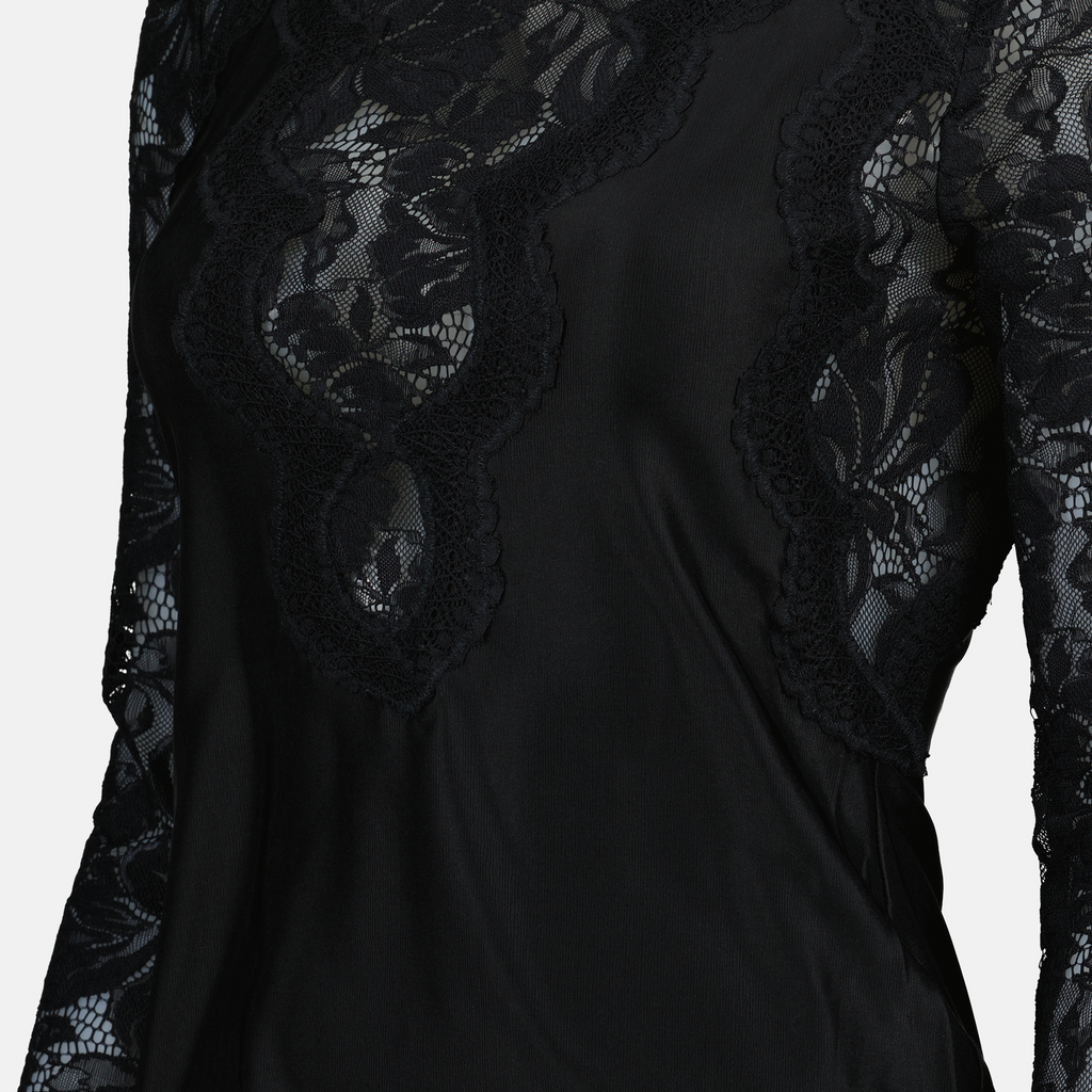 blouse, satin blouse, lace blouse, black blouse, embroidered lace
