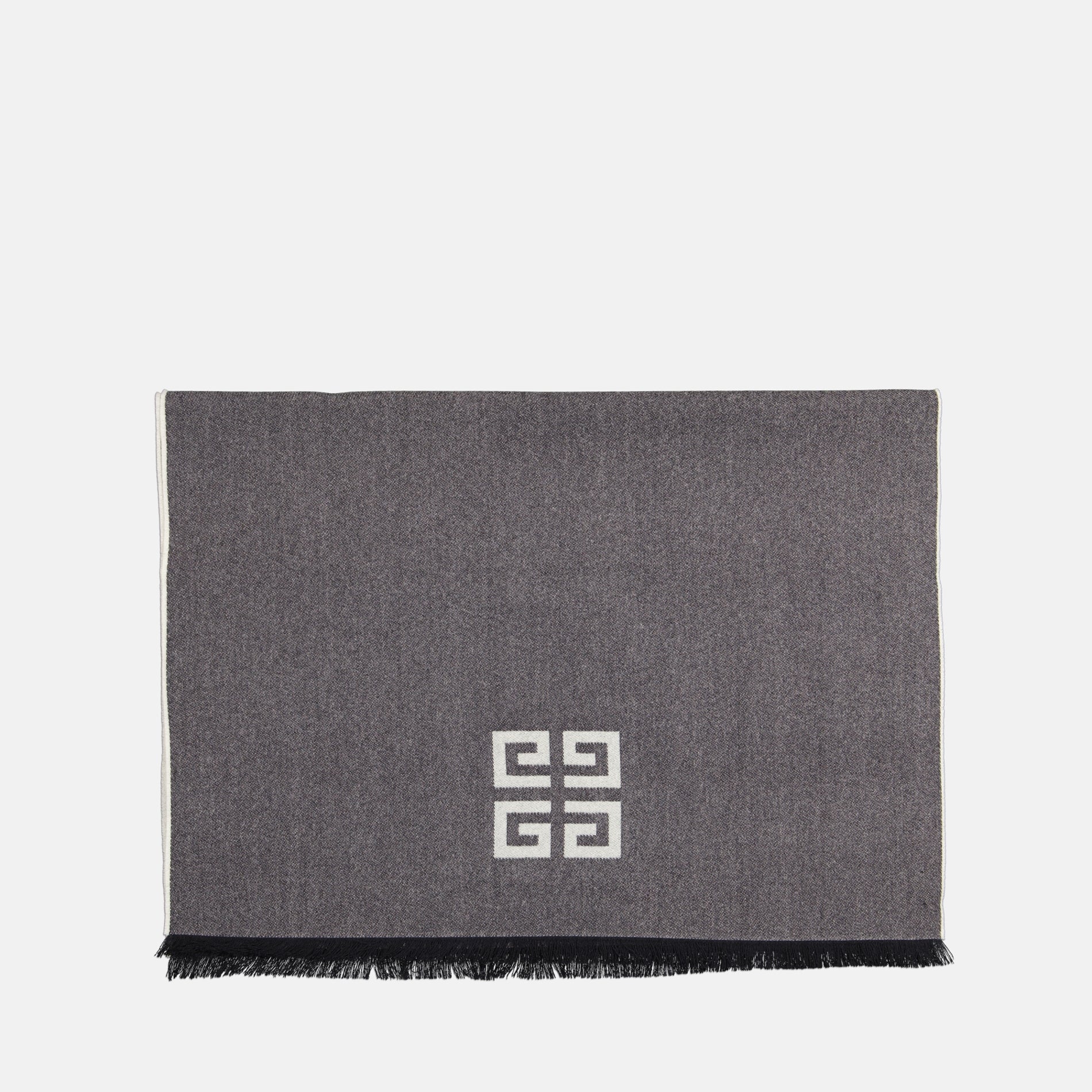 4G Grey Wool Scarf - Givenchy - Women | WE IN STYLE display picture 3