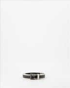 Prada, women's belt, Saffiano leather, luxury accessory, two-tone belt