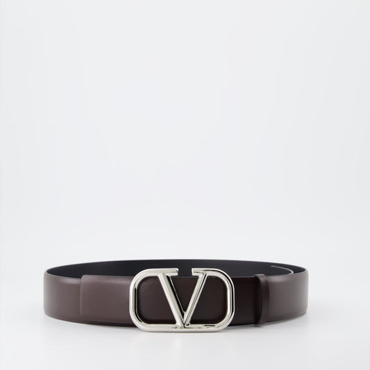 VLogo Leather Belt, Valentino Garavani, Luxury Men’s Belt, Designer Accessories, Premium Leather Belt