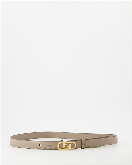 Fendi, Leather Belt, Luxury Accessory, Gold Buckle, Elegant Design