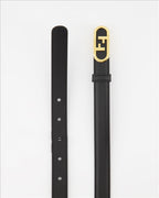 Fendi O'Lock belt, black belt, luxury accessory, designer belt, modern elegance