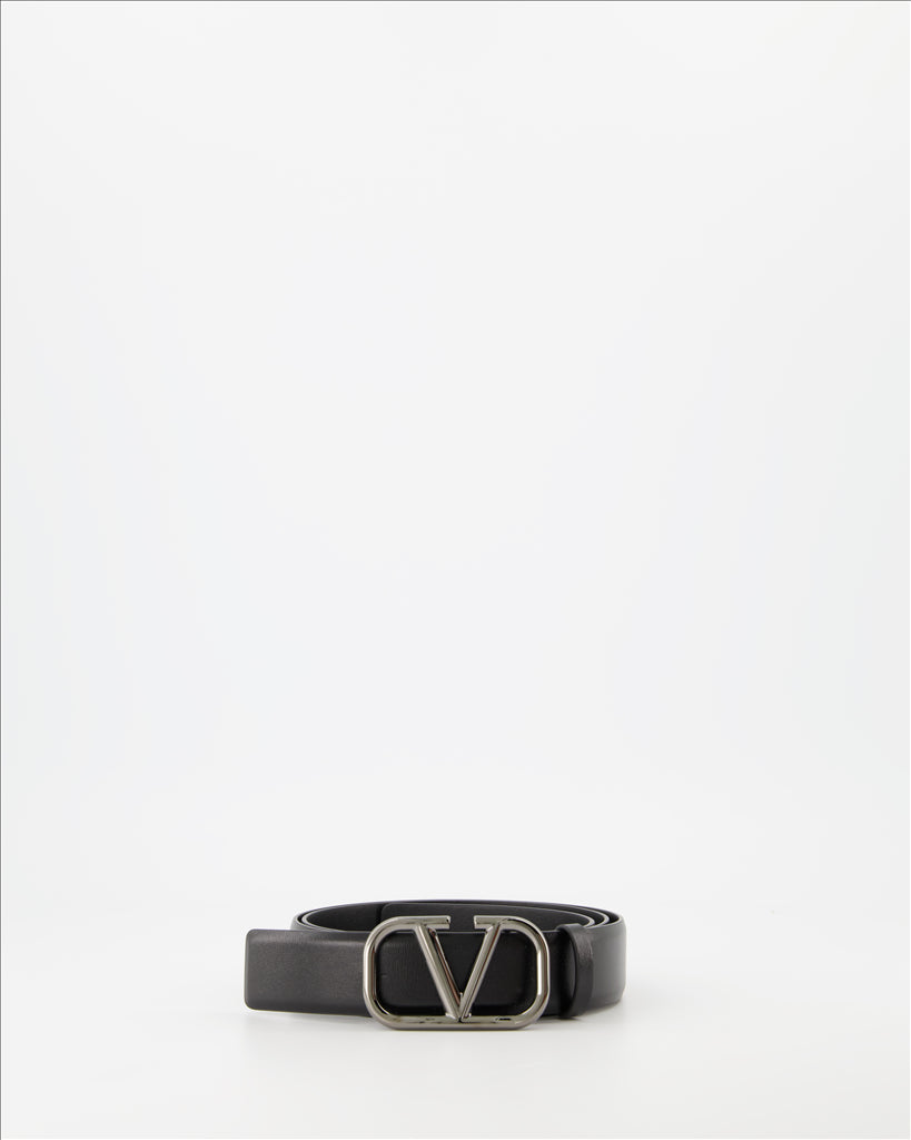 Valentino Garavani, black belt, luxury accessory, VLogo, men's belt