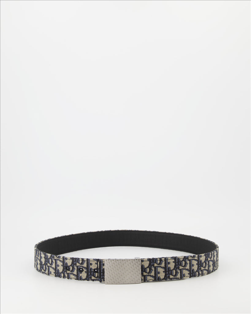 Dior, luxury belt, men's accessory, monogram, leather belt