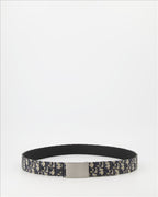 Dior, luxury belt, men's accessory, monogram, leather belt