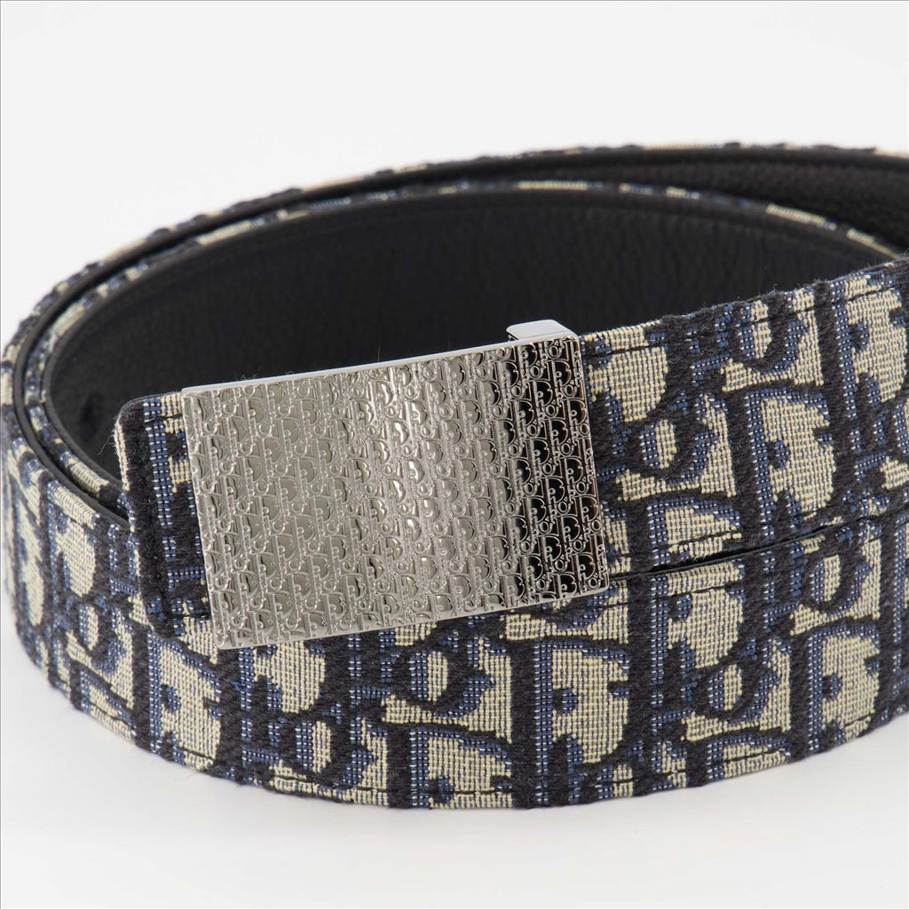 Dior, luxury belt, men's accessory, monogram, leather belt