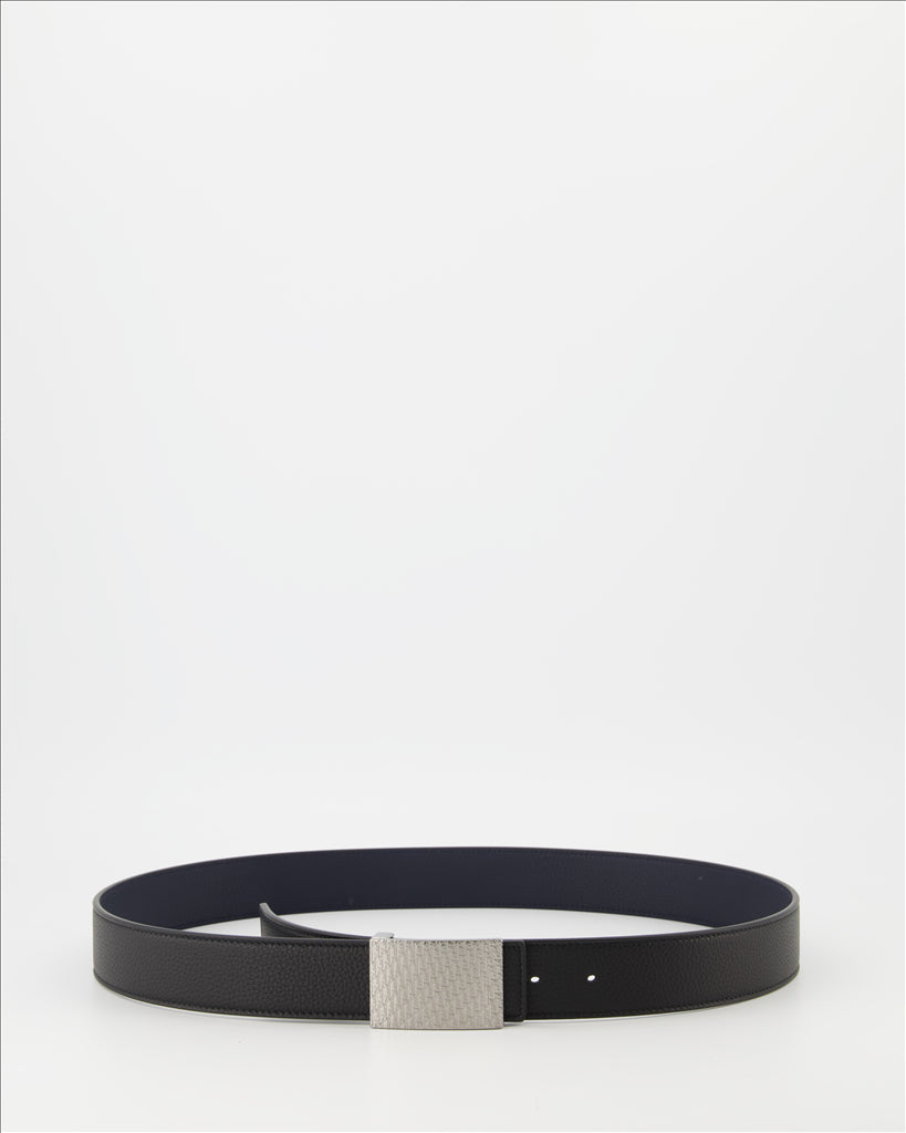Dior Homme, luxury belt, elegant accessory, black and blue belt, Oblique belt