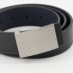 Dior Homme, luxury belt, elegant accessory, black and blue belt, Oblique belt