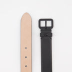 Alexander McQueen belt, black leather belt, skull buckle belt, luxury men's accessories, designer men's belt