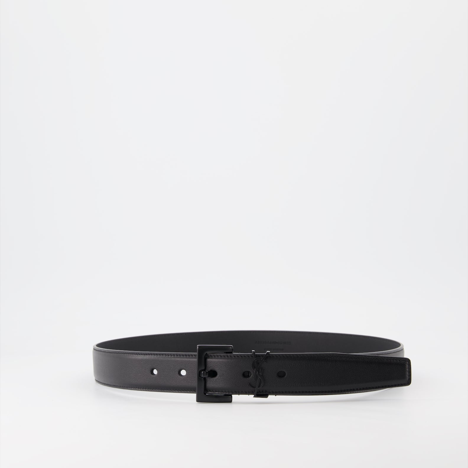 YSL matte belt, Saint Laurent belt, men's luxury accessories, designer belts, high-end fashion