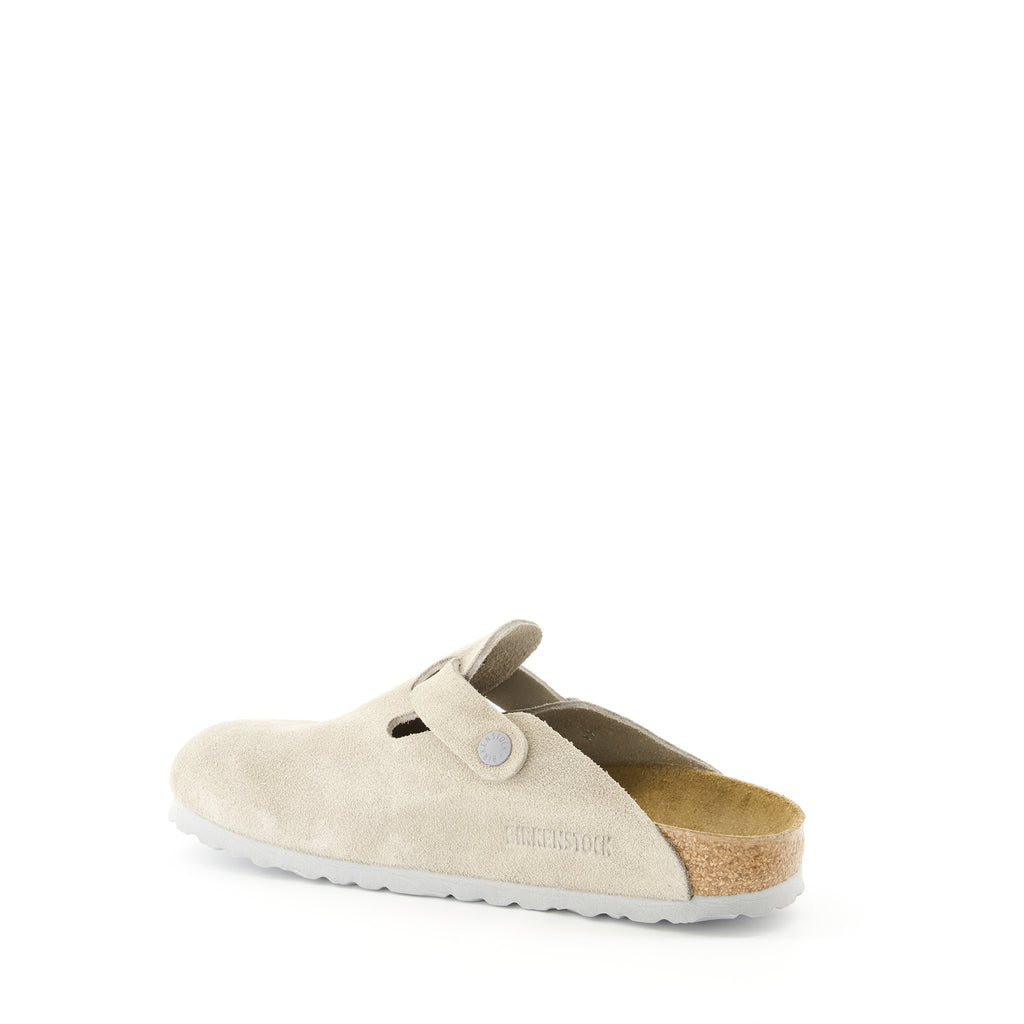 Birkenstock mules, Boston Mules, women's footwear, comfortable mules, nubuck slip-ons