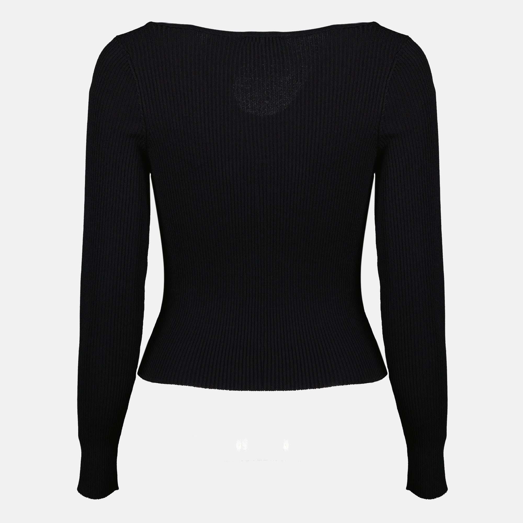 Cardigan Nero Cut-Out