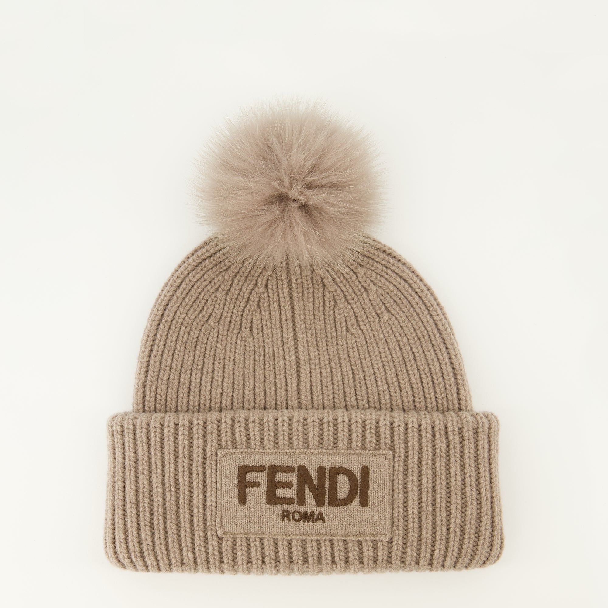 Gray Wool Beanie - Fendi | WE IN STYLE