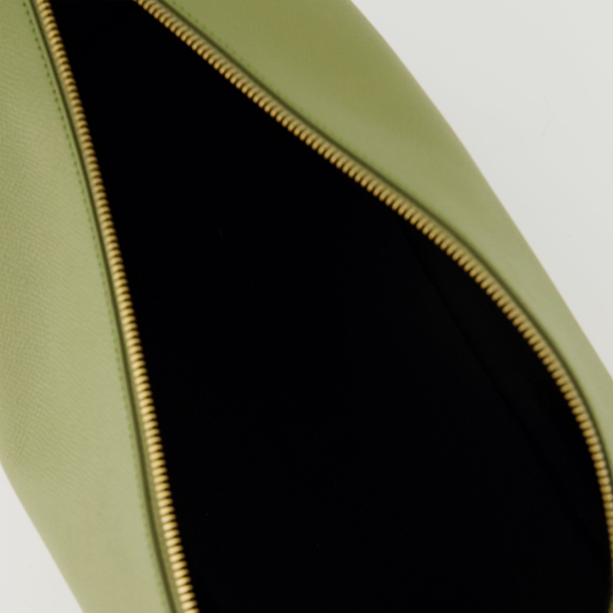 green pouch, Ami Paris pouch, unisex accessory, grained leather, stylish pouch