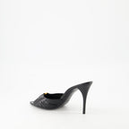 Babylone sandals, heeled sandals, Saint Laurent, black sandals, luxury footwear