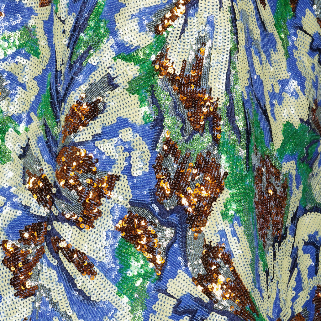 Saia Midi de Lantejoulas Multicolor