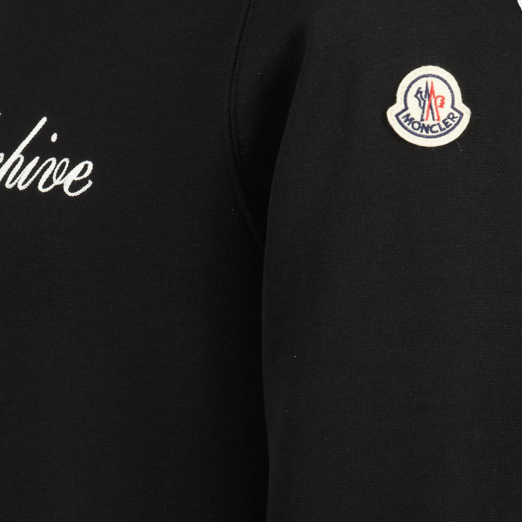 Bilde av svart logo sweatshirt fra Moncler for menn - Sesong Vår-Sommer 2026 - Produktdetaljvisning 2