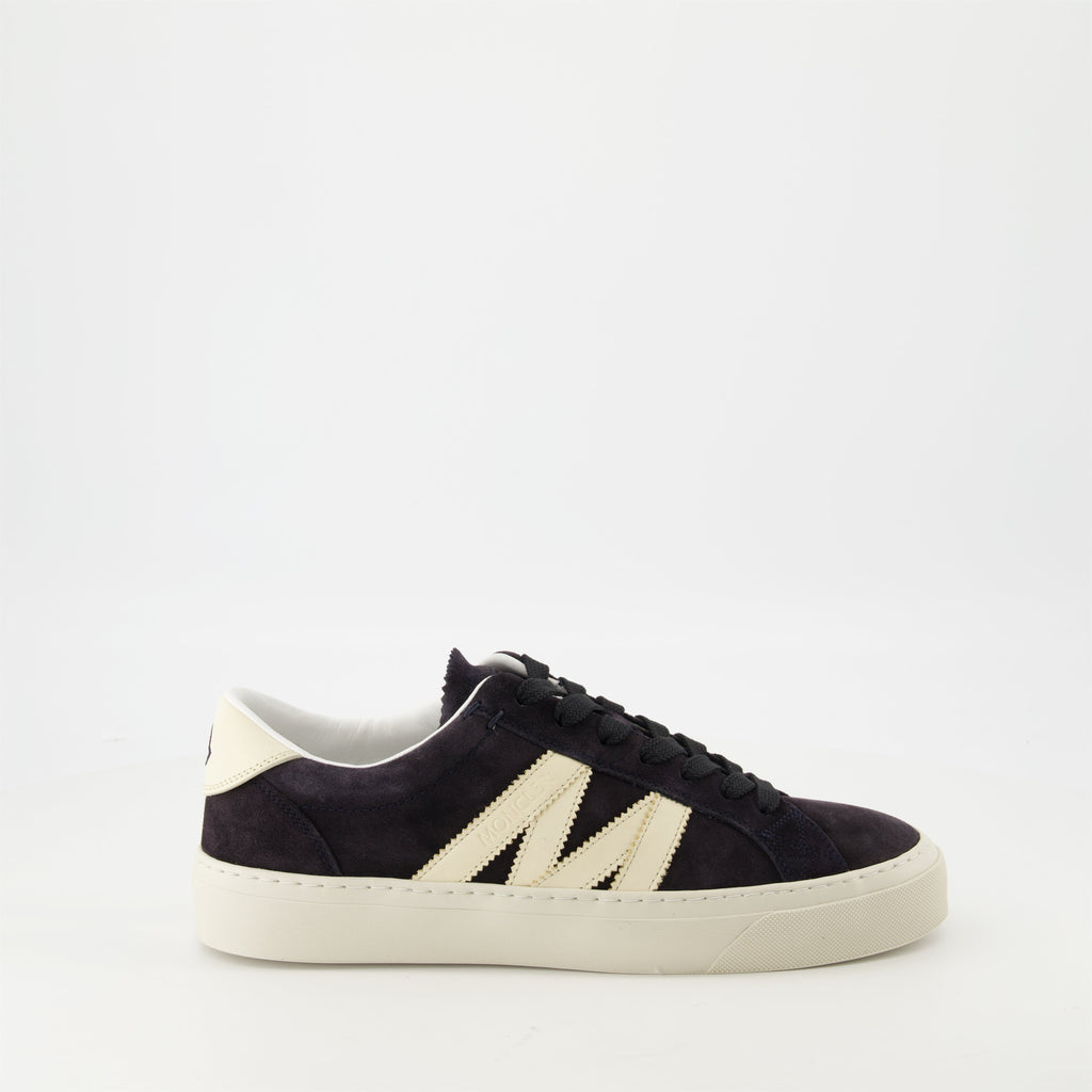 Bild der Monaco Wildlederschuhe von Moncler für Herren - Saison Frühjahr-Sommer 2025 - Ansicht von der rechten Seite