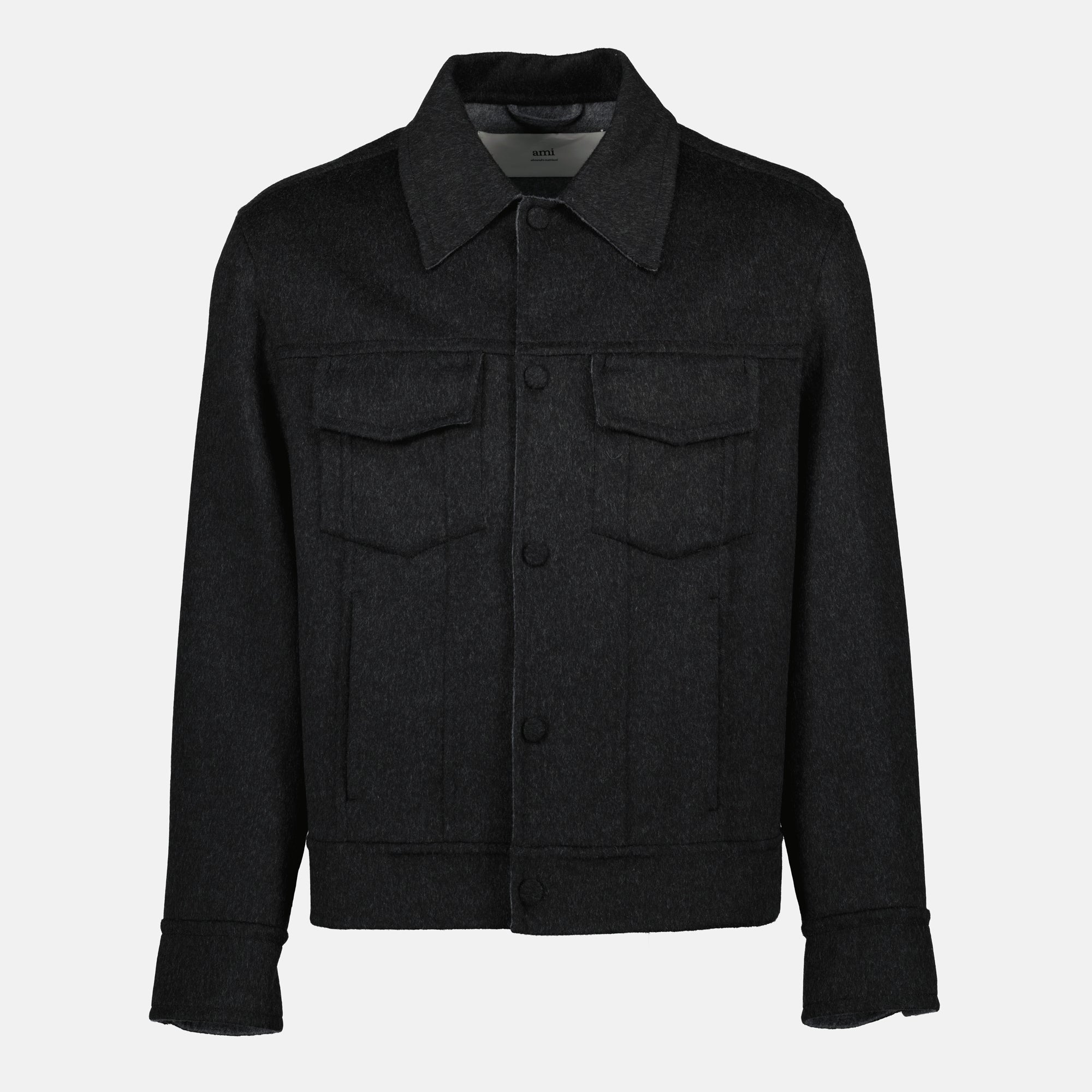 AMI Paris, Trucker Jacket, Silk Wool Jacket, Fashion Outerwear, Fall Winter Collection