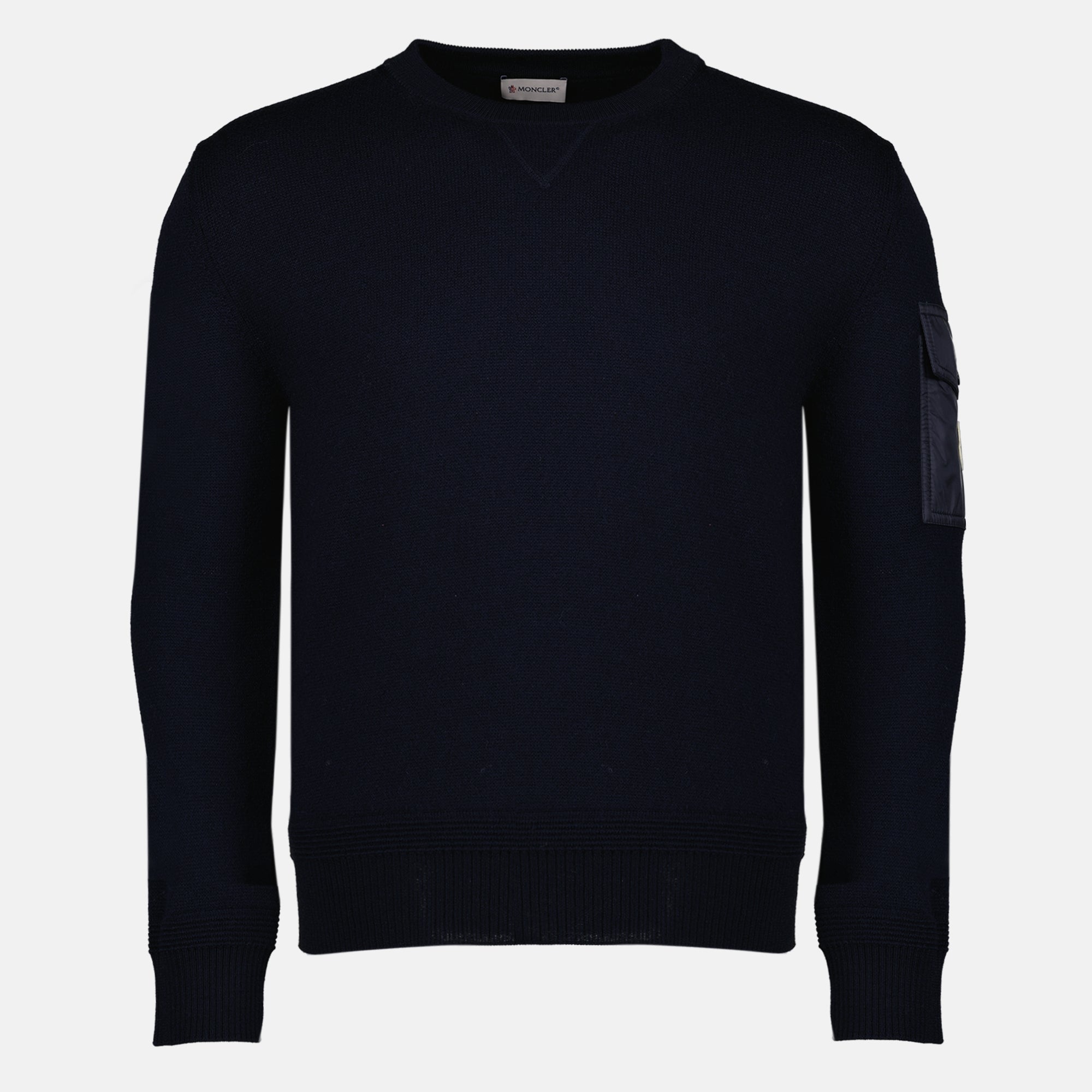 Pull de lã azul marinho