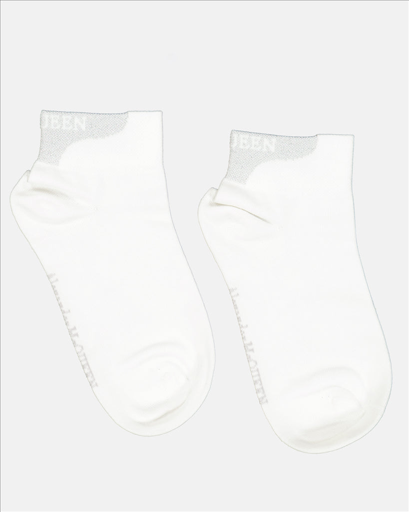 Alexander McQueen Socks, Women's Luxury Accessories, Logo Socks, Elegant Grey Socks, Quality Cotton Socks