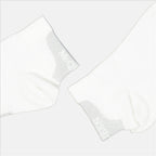 Alexander McQueen Socks, Women's Luxury Accessories, Logo Socks, Elegant Grey Socks, Quality Cotton Socks