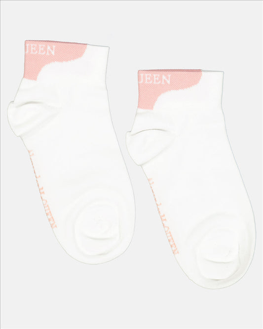 Women's socks, Alexander McQueen, logo socks, pink socks, cotton socks