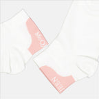 Women's socks, Alexander McQueen, logo socks, pink socks, cotton socks