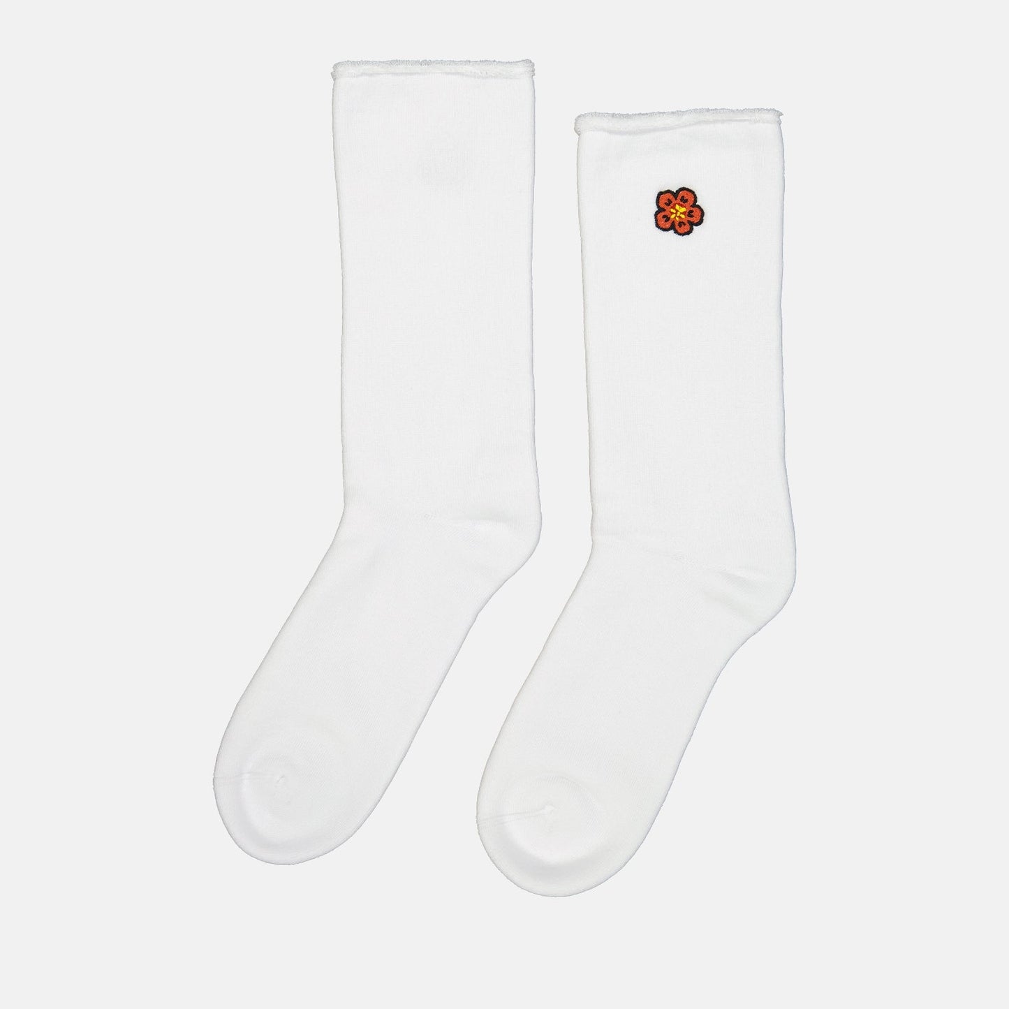 Kenzo socks, luxury men's accessories, Boke Flower socks, men's designer socks, white floral socks