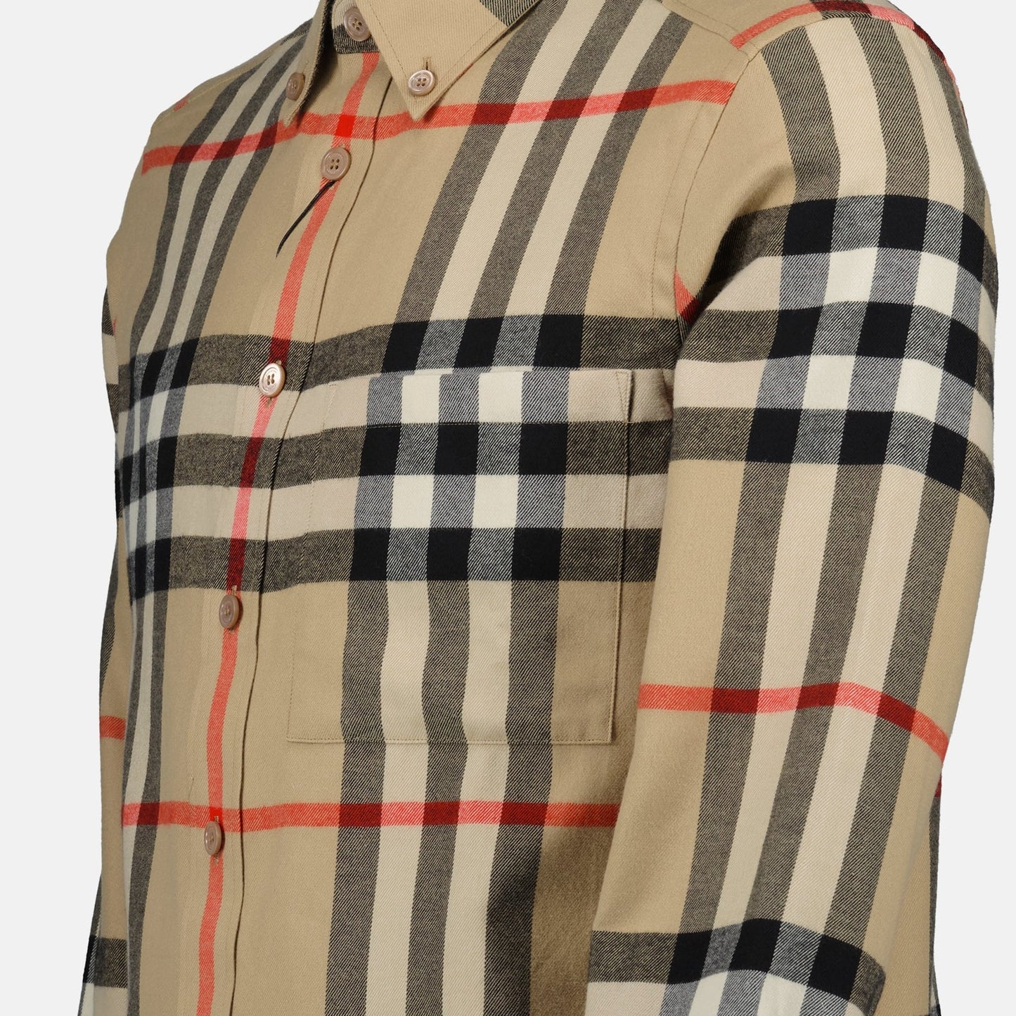 Burberry, men's checkered shirt, luxury fashion, Castland, elegant men's clothing