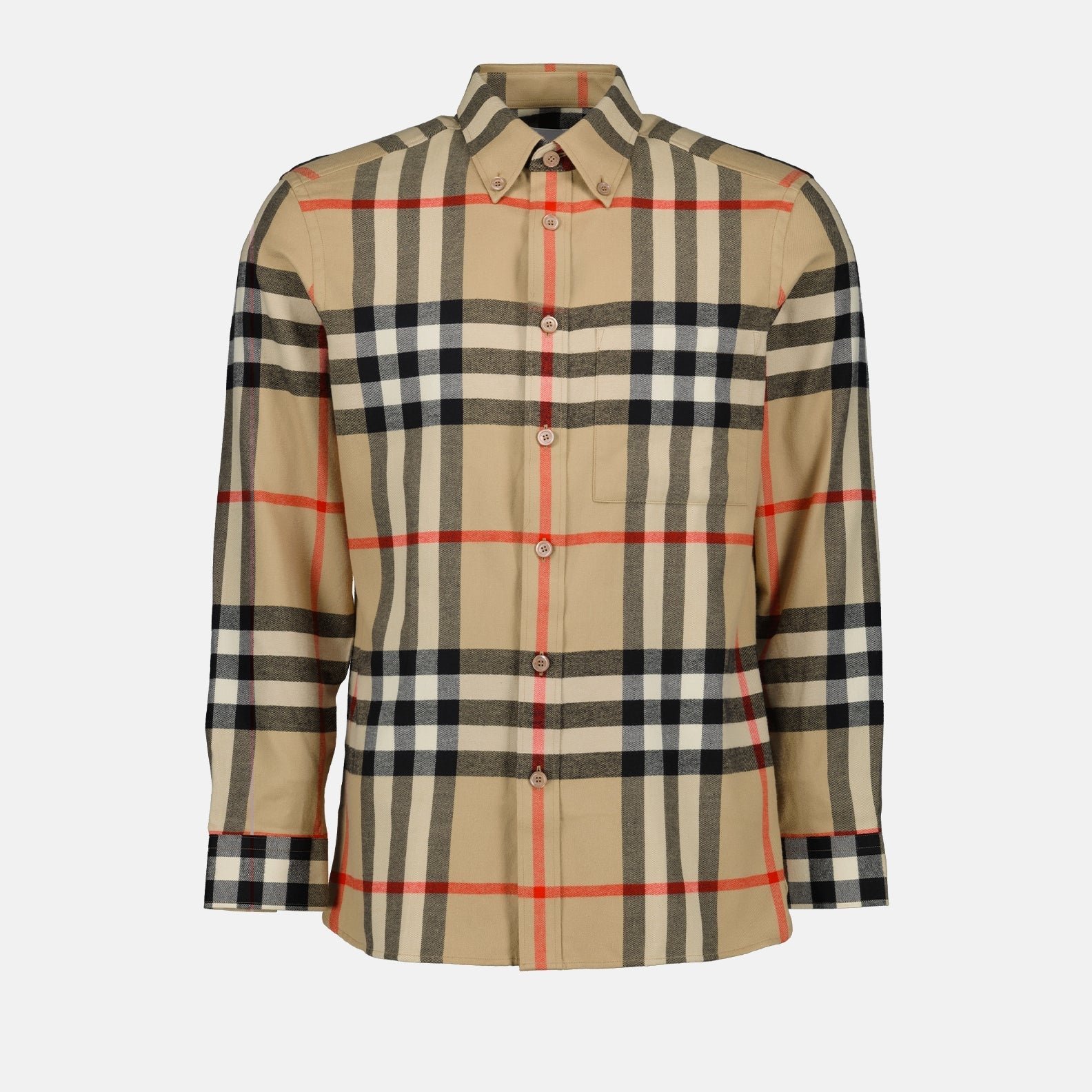 Burberry, men's checkered shirt, luxury fashion, Castland, elegant men's clothing