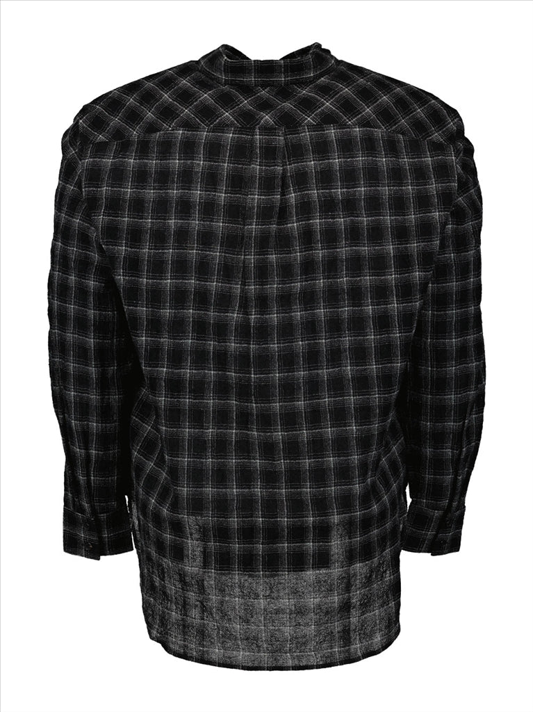 Saint Laurent, Black Checkered Shirt, Men’s Luxury Shirt, Designer Shirt, High-End Men’s Fashion